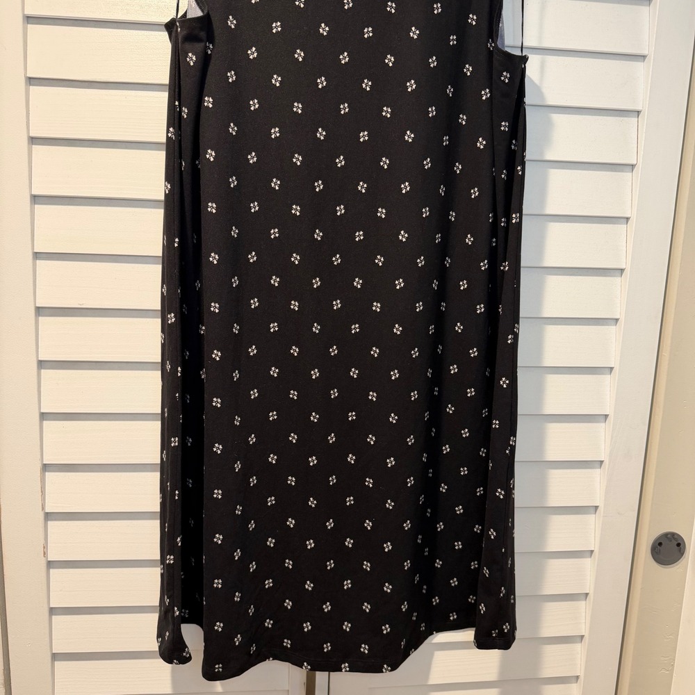 Workwear Office Nine‎ Britton Womens XL Black Floral Sleeveless Sheath Dress New - Picture 3 of 13